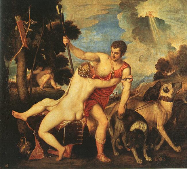  Titian Venus and Adonis china oil painting image